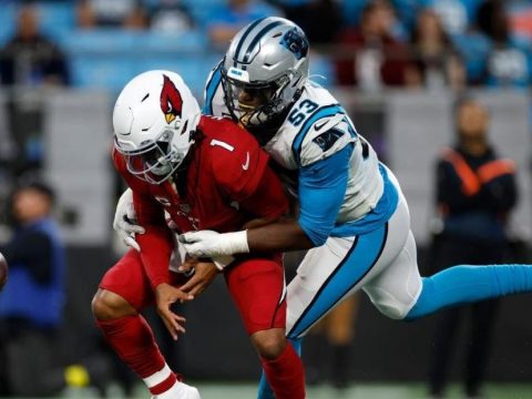 The Panthers are all-in on Brian Barnes after turning down two first-round draft picks and one second-round draft decide from the Rams.